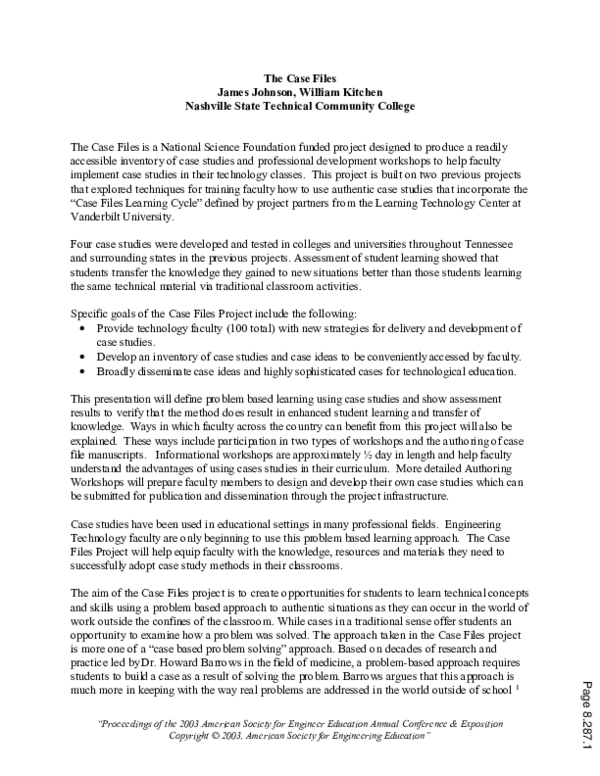 (PDF) Case Files