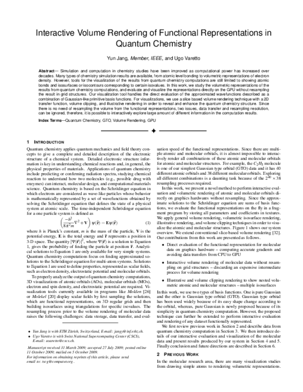 (PDF) Interactive Volume Rendering of Functional Representations in ...