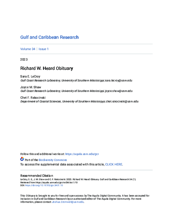 (PDF) Richard W. Heard