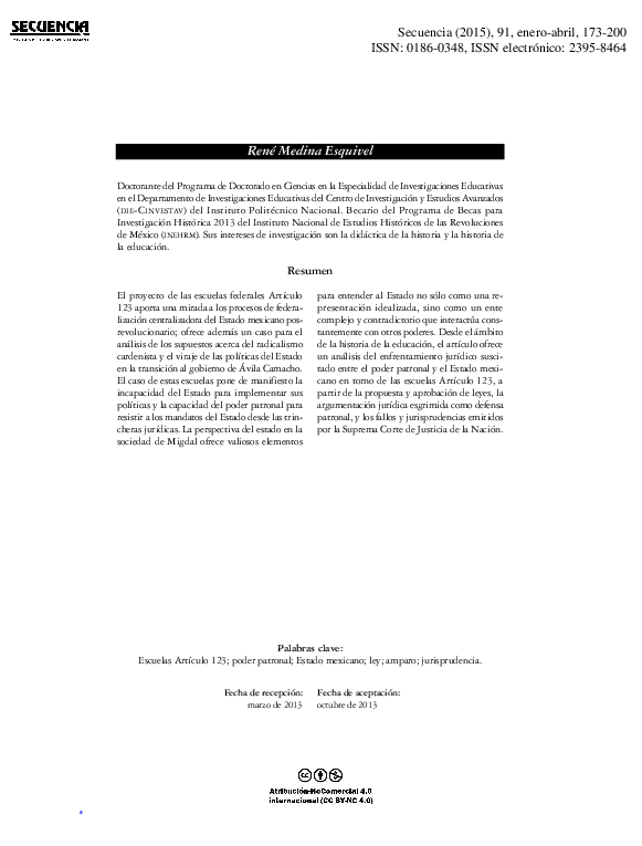(PDF) Las escuelas Artículo 123 ¿Un dolor de cabeza para la SEP ...