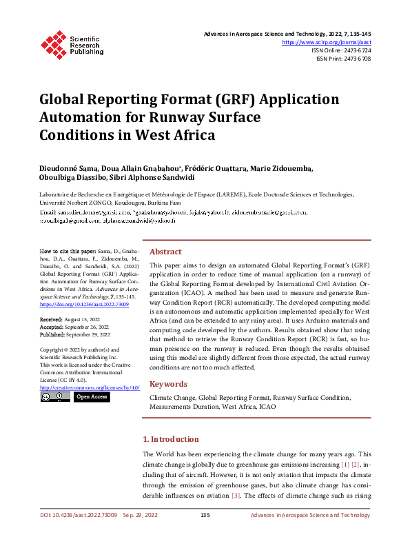 (PDF) Global Reporting Format (GRF) Application Automation for Runway ...