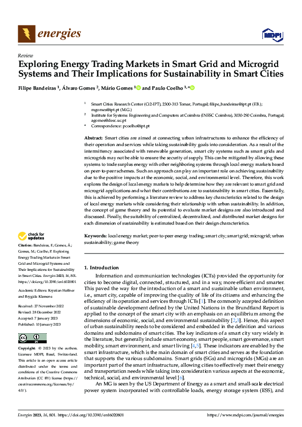 (PDF) Exploring Energy Trading Markets in Smart Grid and Microgrid ...