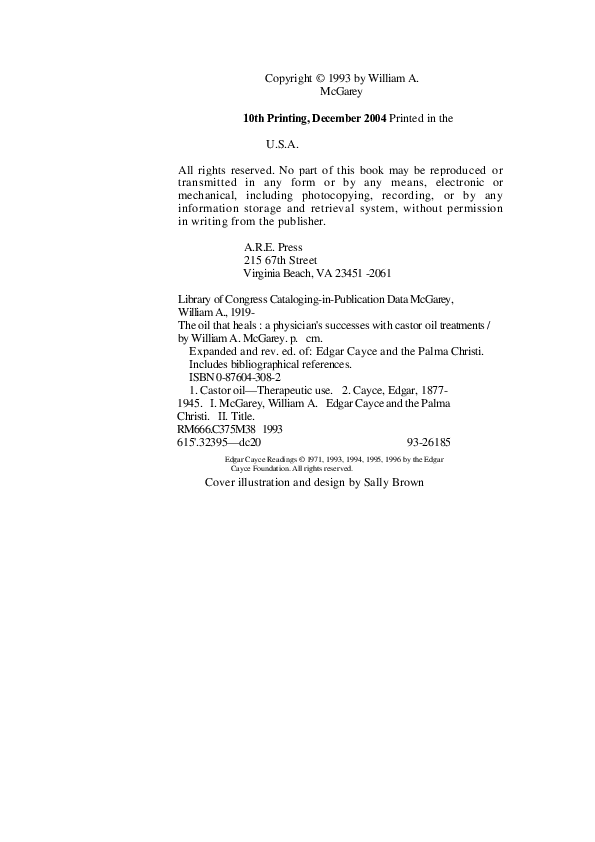 (PDF) Edgar Cayce The Oil That Heals Claudia Clau Academia.edu