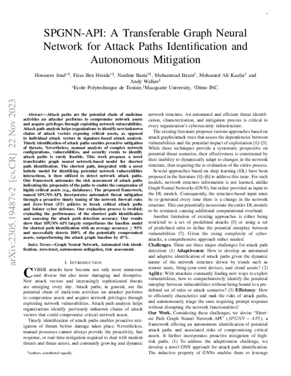 (PDF) SPGNN-API: A Transferable Graph Neural Network for Attack Paths ...