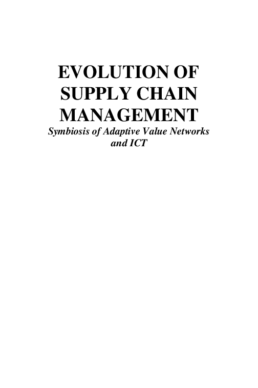 (PDF) Evolution of Supply Chain Management