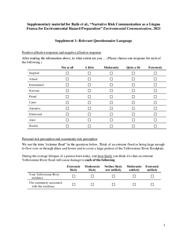 (PDF) Narrative Risk Communication as a Lingua Franca for Environmental ...