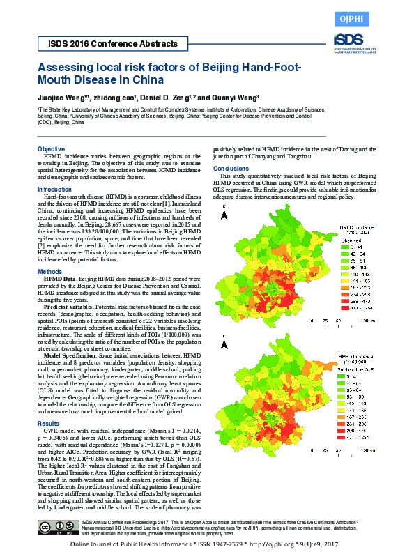 (PDF) Assessing local risk factors of Beijing Hand-Foot- Mouth Disease ...