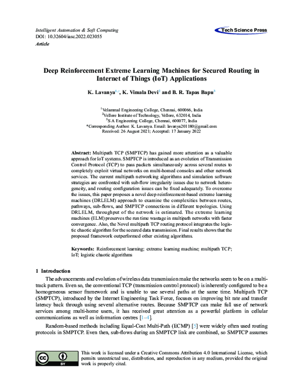 (PDF) Deep Reinforcement Extreme Learning Machines for Secured Routing ...