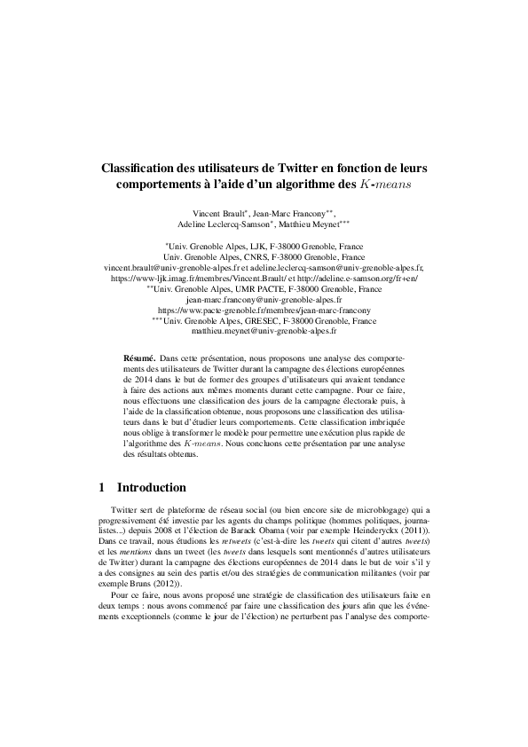 (PDF) Classification of Twitter users according to their behavior using ...