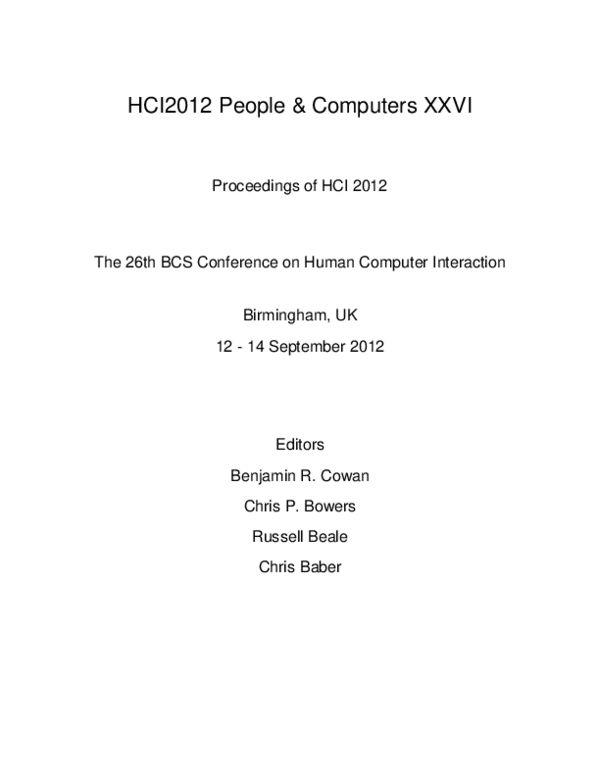 (PDF) Proceedings of HCI 2012 - Index