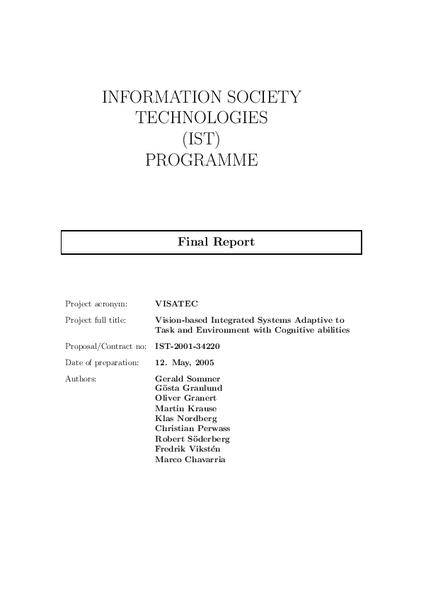 (PDF) Information Society Technologies (IST) programme : Final Report
