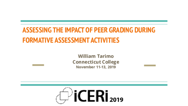 (PDF) Assessing the Impact of Peer Grading During Formative Assessment ...