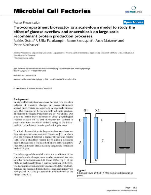 (PDF) Large-Scale Insect Cell-Culture for Recombinant Protein Production