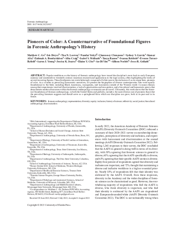 (PDF) Pioneers of color: A counternarrative of foundational figures in ...