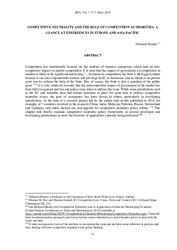 (PDF) Competitive Neutrality and the Role of Competition Authorities: A ...