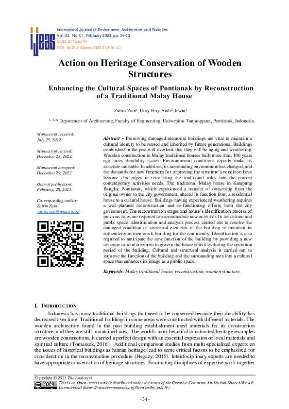 (PDF) Action on Heritage Conservation of Wooden Structures
