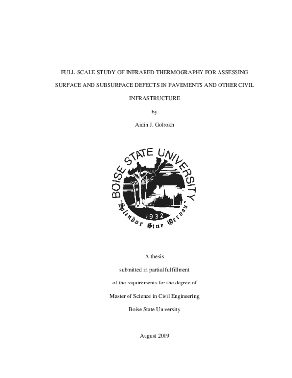 (PDF) Full-Scale Study of Infrared Thermography for Assessing Surface ...
