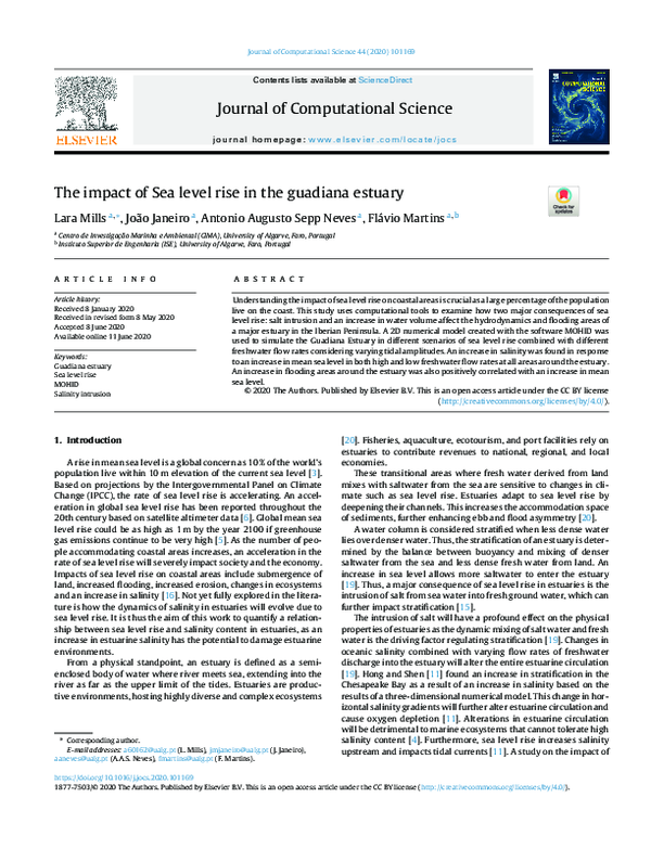 (PDF) The impact of Sea level rise in the guadiana estuary