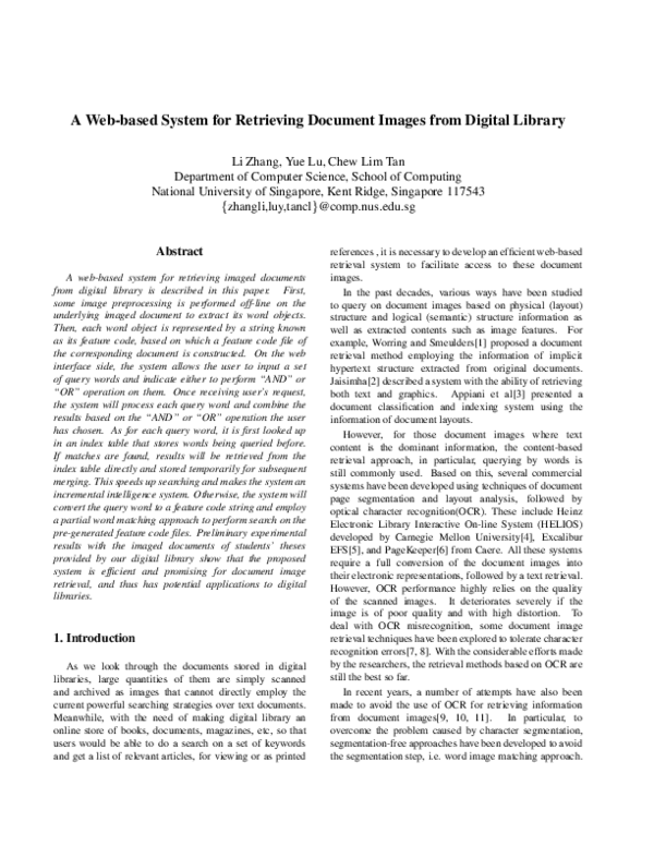 (PDF) A Web-based System for Retrieving Document Images from Digital ...