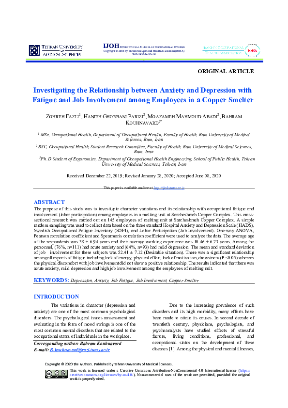 (PDF) Investigating the Relationship between Anxiety and Depression ...