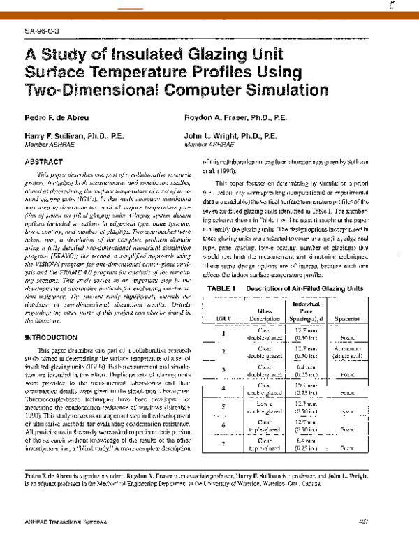 (PDF) A study of insulated glazing unit surface temperature profiles ...