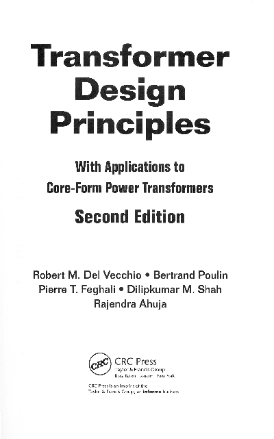 (PDF) Transformer Design Principles: With Applications to Core-Form ...
