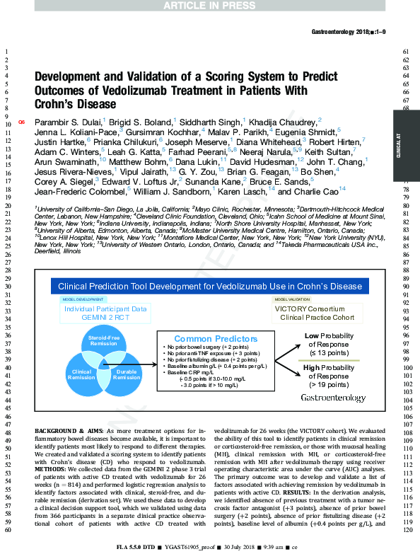 (PDF) Development and Validation of a Scoring System to Predict Severe ...