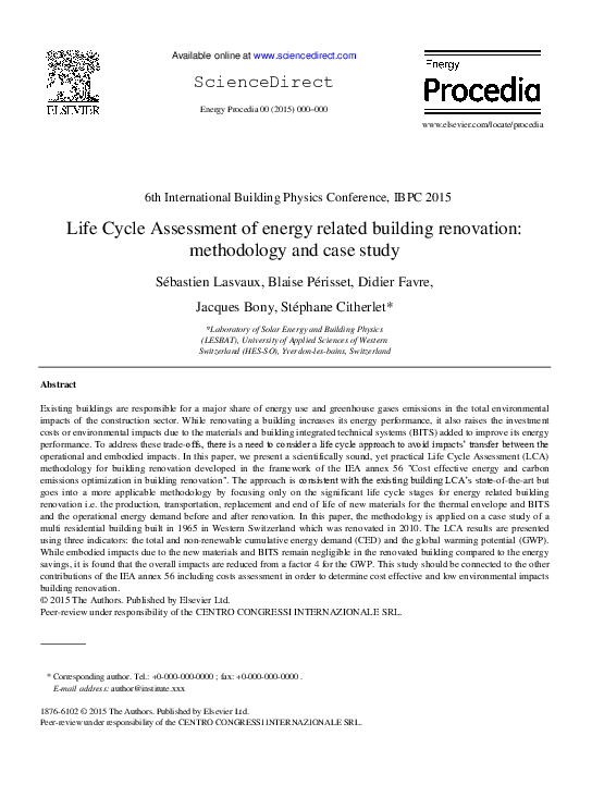 Picture of A spatio-temporal life cycle assessment framework for building ...