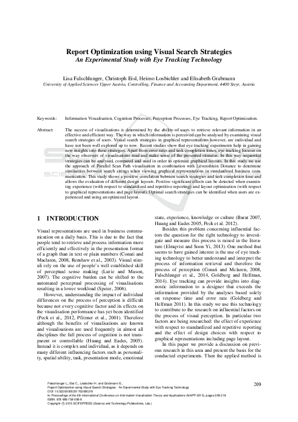 (PDF) Report Optimization using Visual Search Strategies - An ...