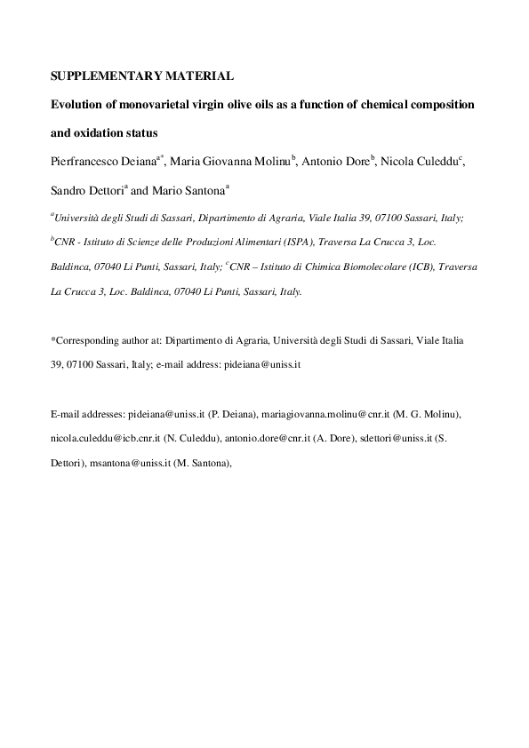 (PDF) Evolution of monovarietal virgin olive oils as a function of ...