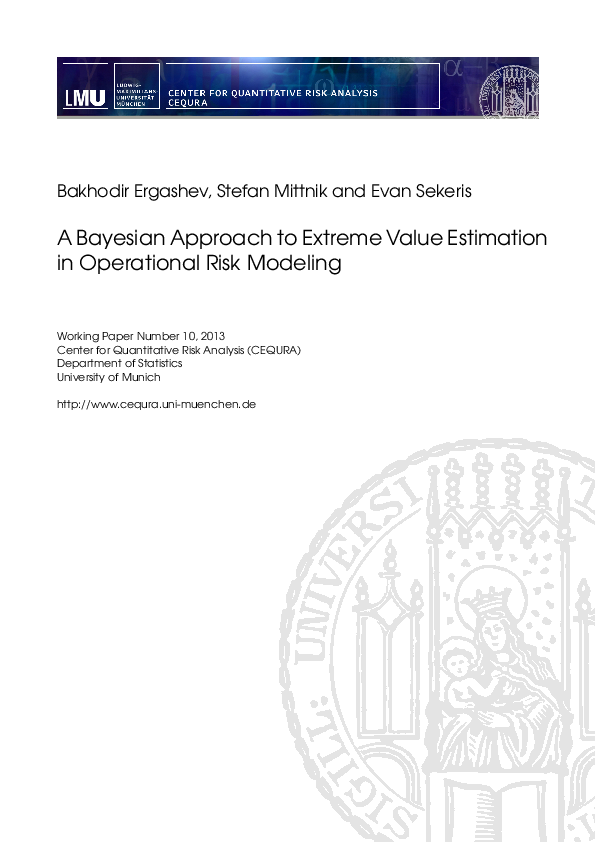 (PDF) A Bayesian approach to extreme value estimation in operational ...