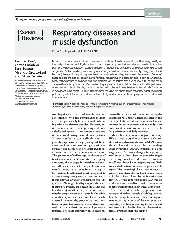 (PDF) Respiratory disorders Chronic obstructive pulmonary disease
