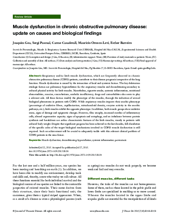 (PDF) Muscle dysfunction in chronic obstructive pulmonary disease ...