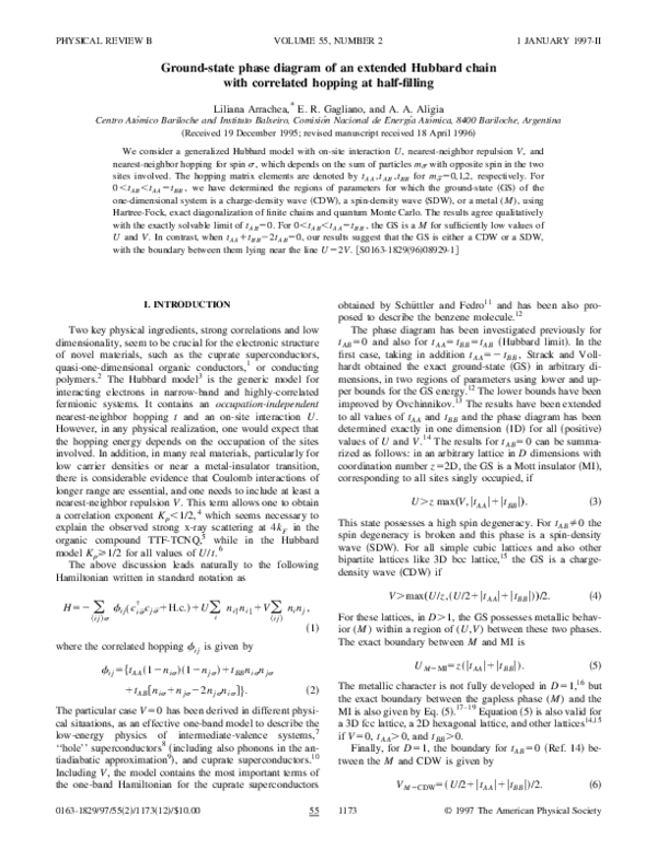 (PDF) Ground-state phase diagram of an extended Hubbard chain with ...