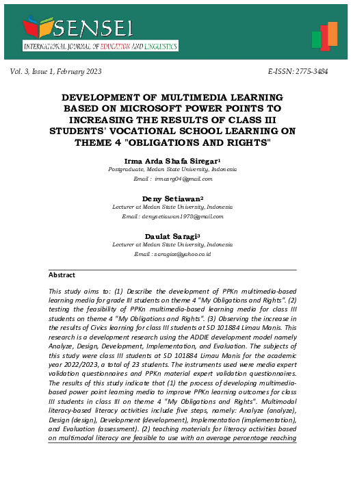 (PDF) Development of Multimedia Learning Based on Microsoft Power ...