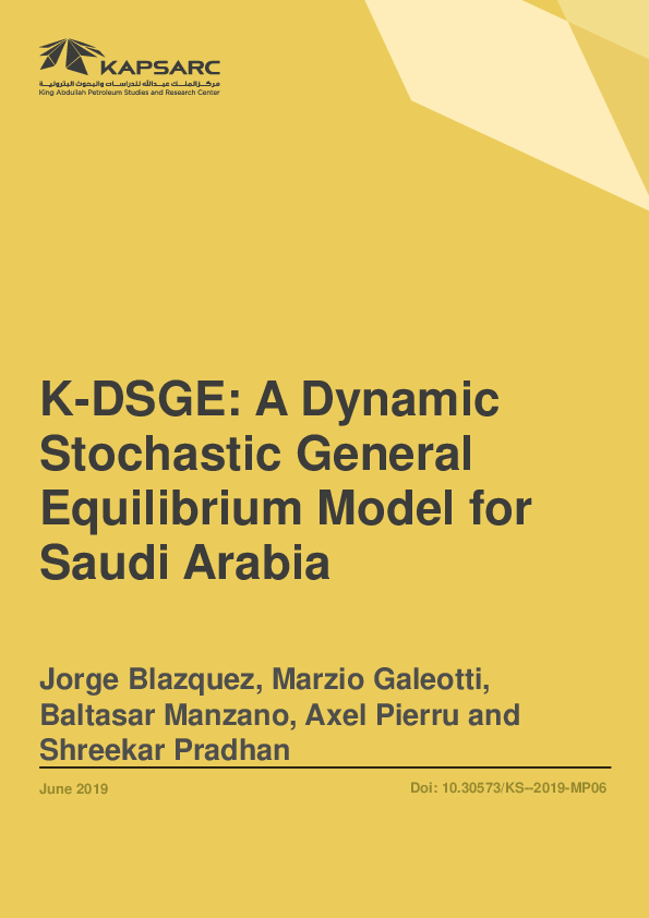 (PDF) K-DSGE: A Dynamic Stochastic General Equilibrium Model for Saudi ...