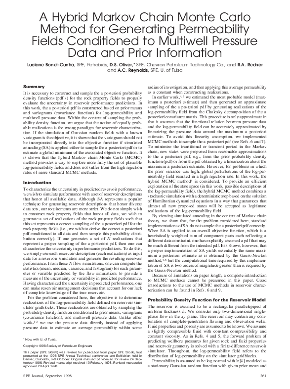 (PDF) A Hybrid Markov Chain Monte Carlo Method for Generating ...