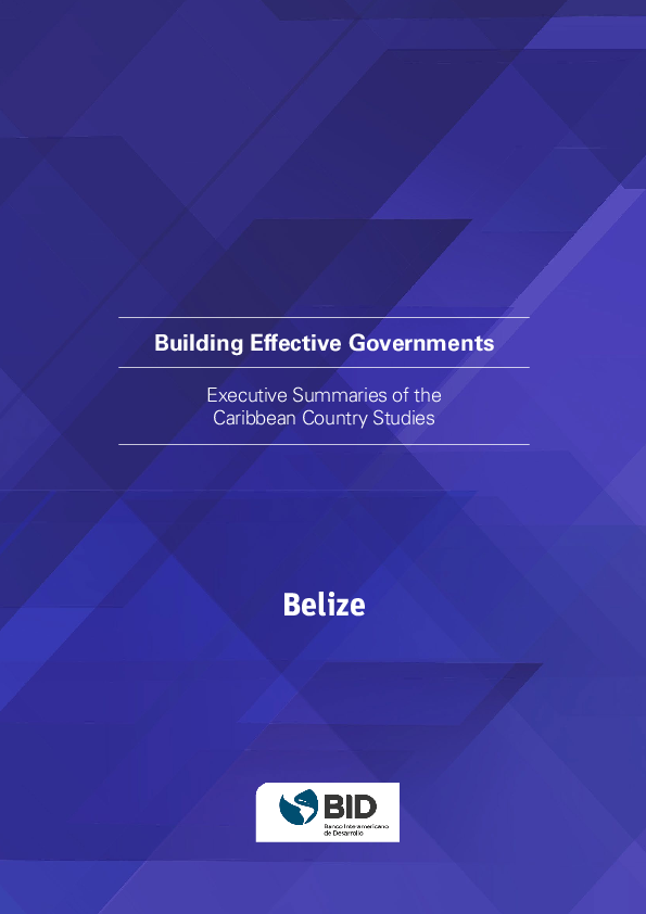 (PDF) Belize: Building Effective Governments: Executive Summaries of ...
