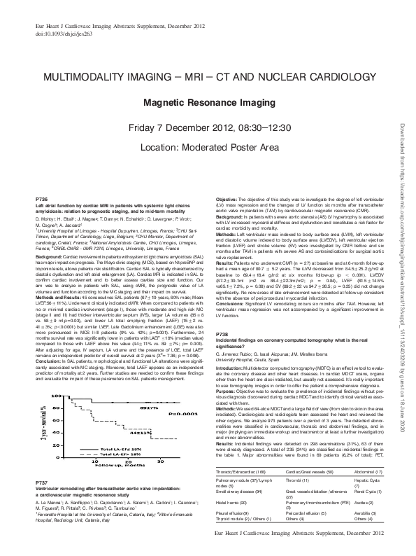 (PDF) Multimodality Imaging - MRI - CT and Nuclear Cardiology: Magnetic ...