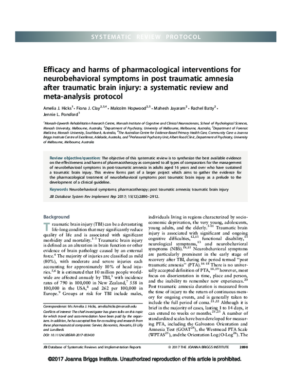 (PDF) Efficacy and harms of pharmacological interventions for ...