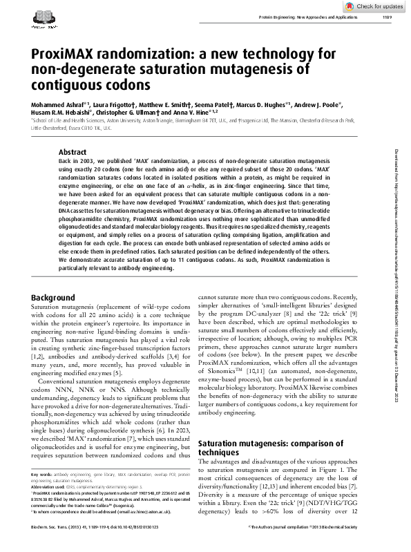 (PDF) ProxiMAX randomization: a new technology for non-degenerate ...
