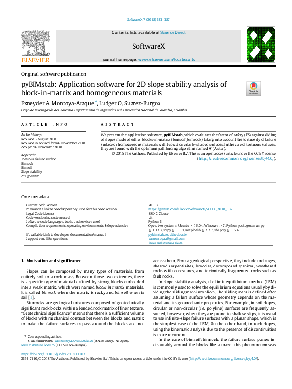 (PDF) pyBIMstab: Application software for 2D slope stability analysis ...