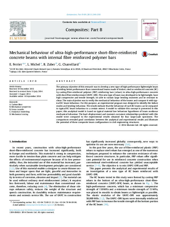 (PDF) Mechanical behaviour of ultra-high-performance fibrous-concrete ...