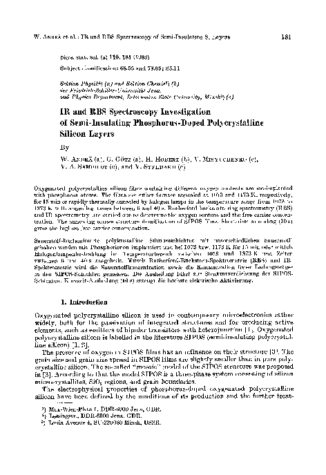(PDF) IR and RBS spectroscopy investigation of semi-insulating ...