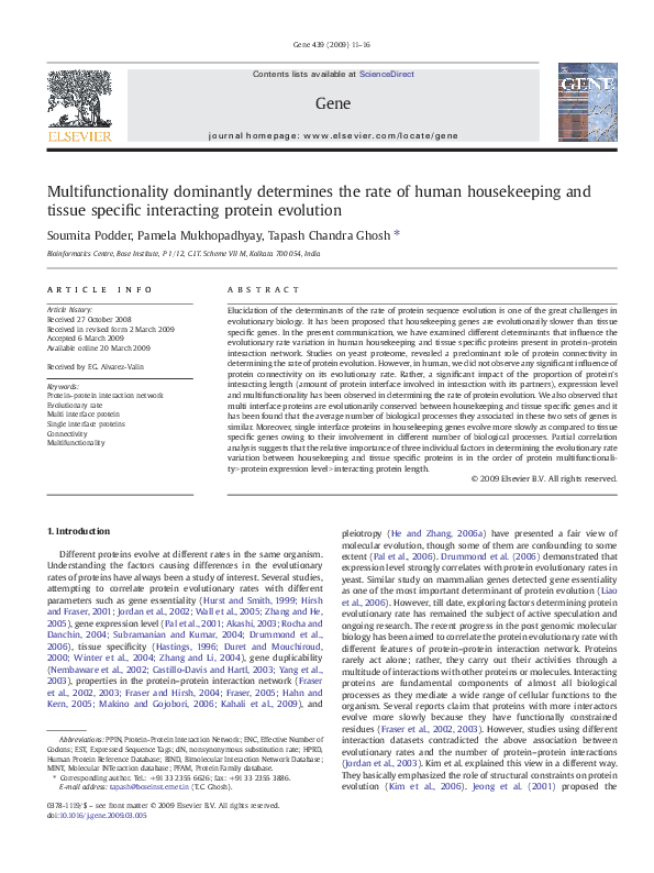 (PDF) Multifunctionality dominantly determines the rate of human ...