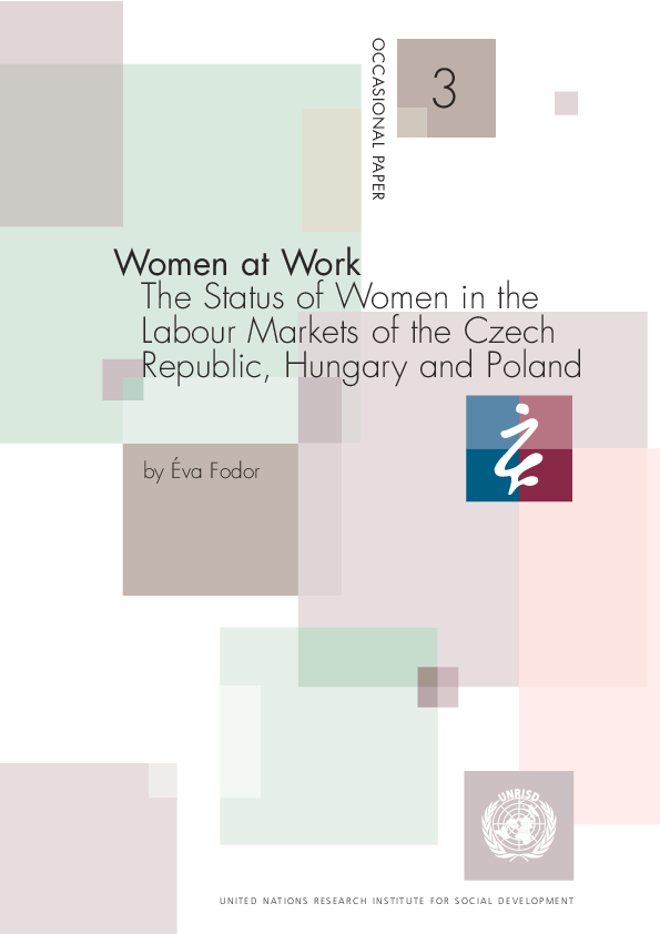 (PDF) Women at work: The status of women in the labour markets of the ...