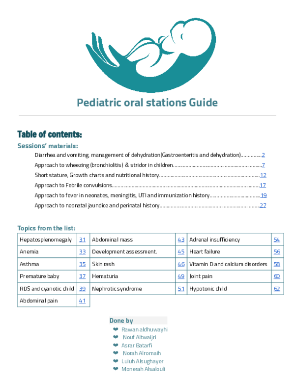 (PDF) Pediatric oral stations Guide