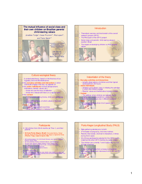 (PDF) The mutual influence of social class and their own children on ...