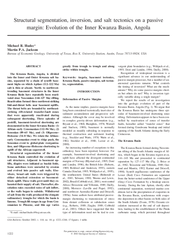 (PDF) Structural segmentation, inversion, and salt tectonics on a ...