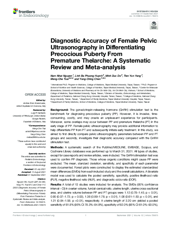 (PDF) Diagnostic Accuracy of Female Pelvic Ultrasonography in ...